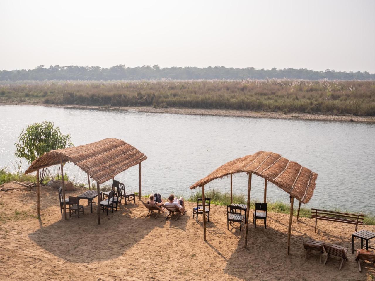 Jungle Wildlife Camp Hotell Sauraha Exteriör bild