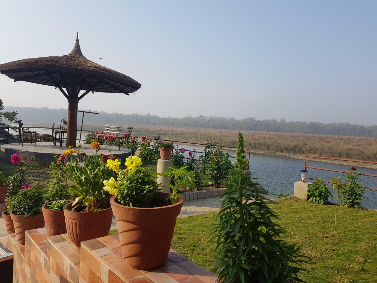 Jungle Wildlife Camp Hotell Sauraha Exteriör bild